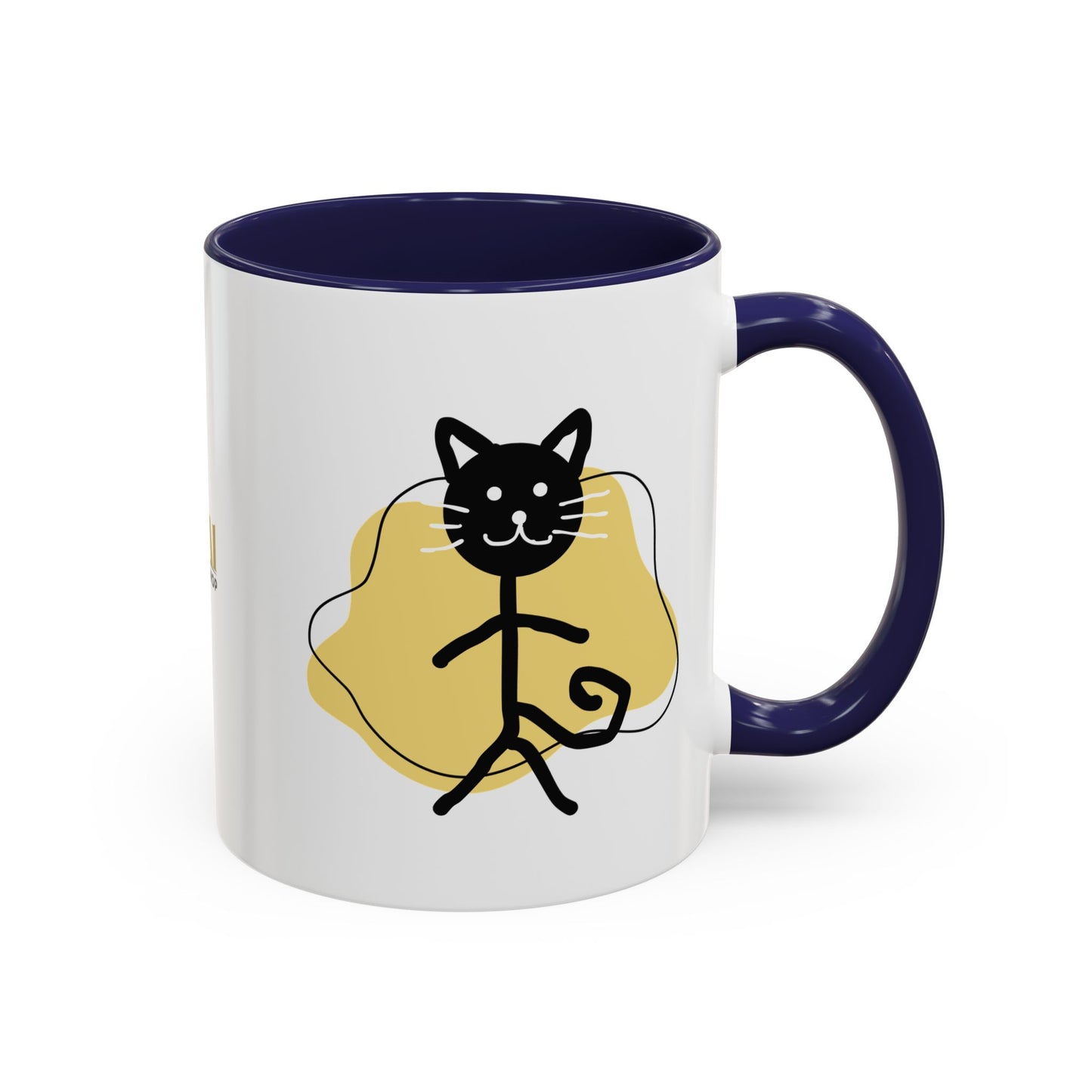 Playful Cat Accent Coffee Mug - 11oz & 15oz