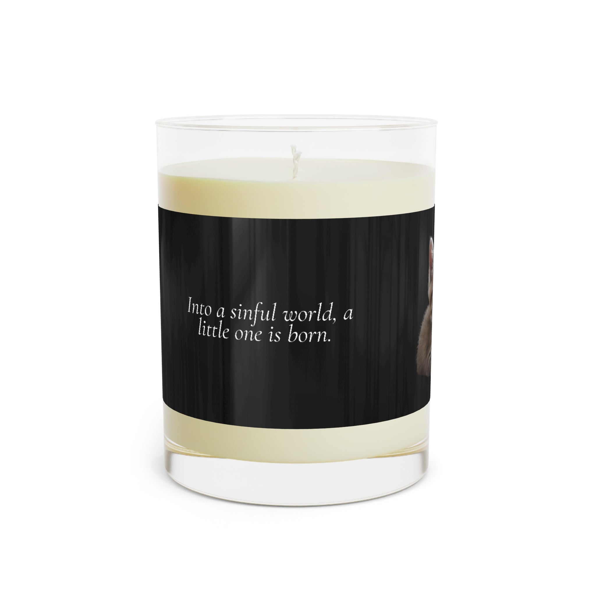 Photo depicting the A Little One is Born Scented Candle from EpiAl's Shop.