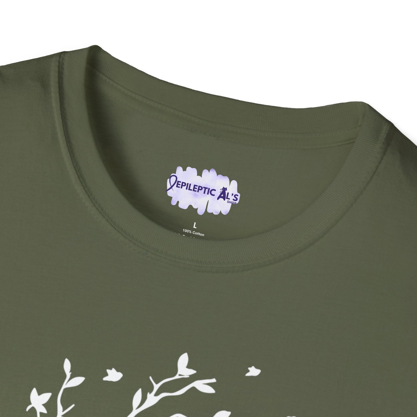 Cat in a Tree Unisex Softstyle T - Shirt - T - Shirt - Epileptic Al’s Shop