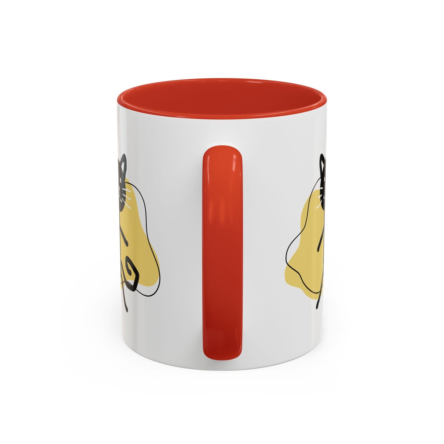 Playful Cat Accent Coffee Mug - 11oz & 15oz