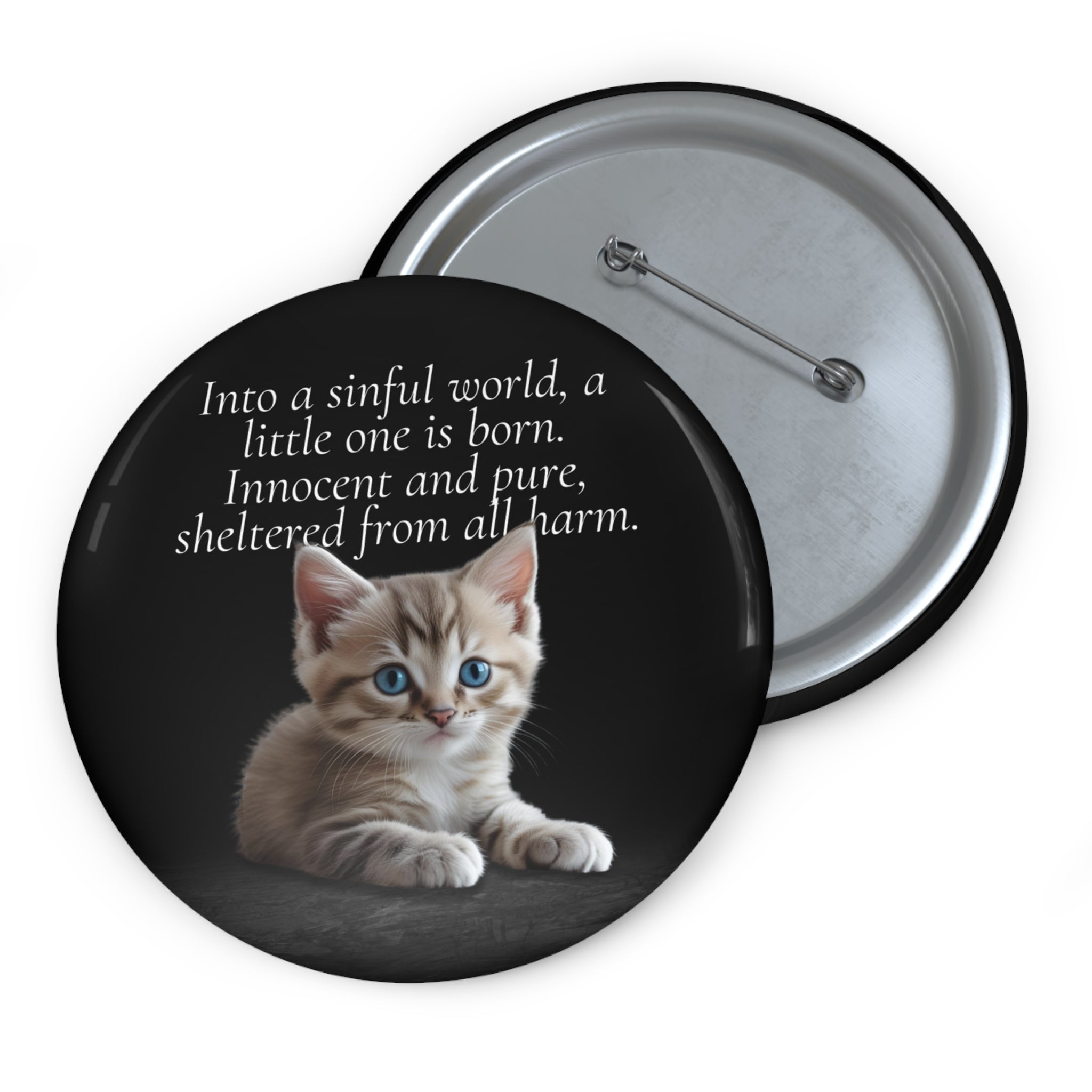 Photo depicting the A Little One is Born Pin Buttons from EpiAl's Shop.