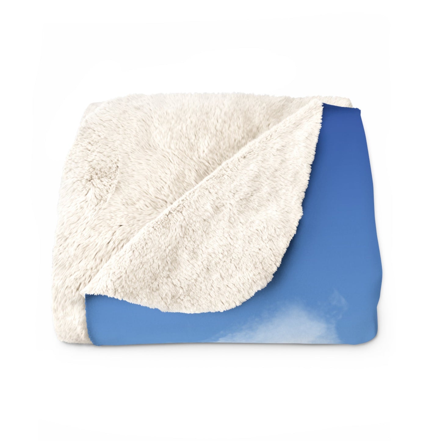 Gulf of Mexico Sherpa Fleece Blanket Printify