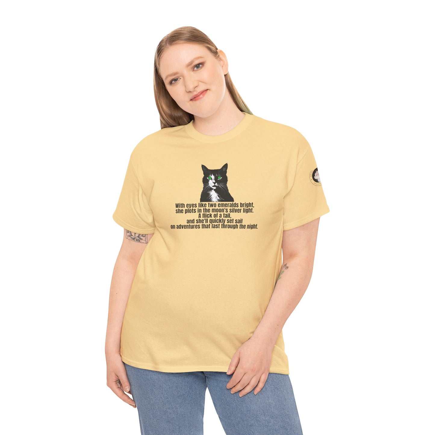 Emerald Eyed Mischief Unisex Heavy Cotton Tee