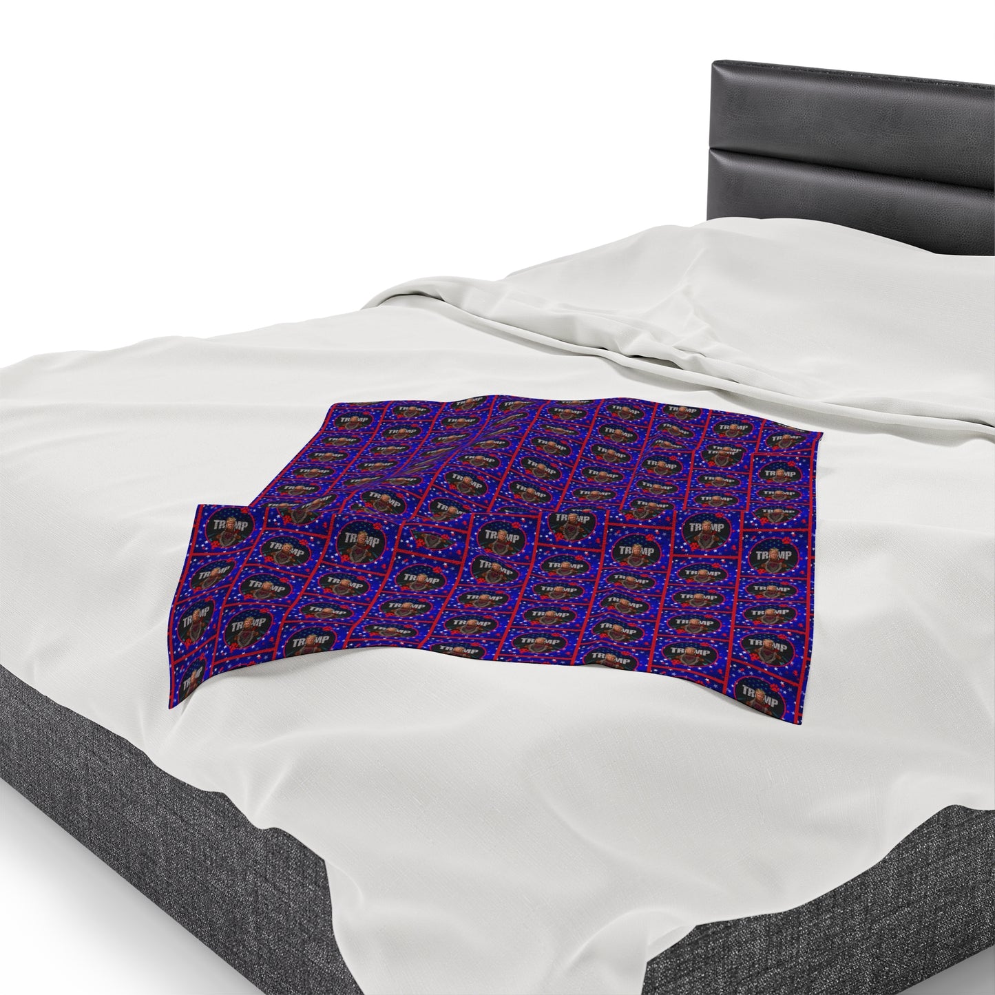 Stars & Trump 47 Velveteen Plush Blanket