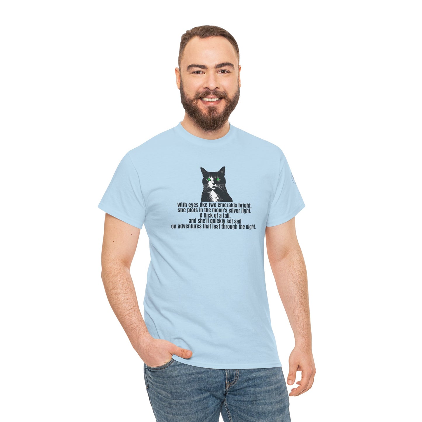 Emerald Eyed Mischief Unisex Heavy Cotton Tee