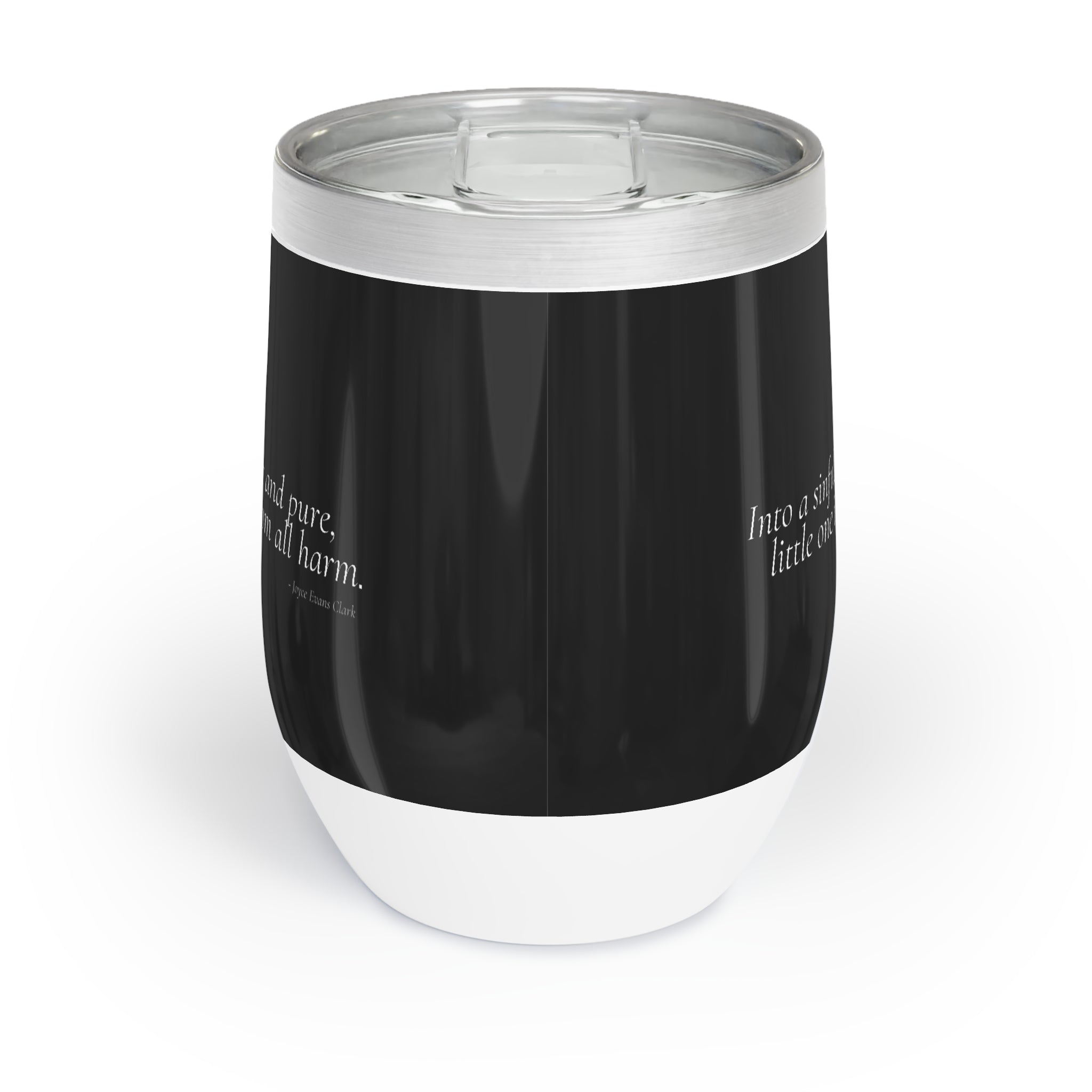 Photo depicting the A Little One is Born Chill Wine Tumbler from EpiAl's Shop.