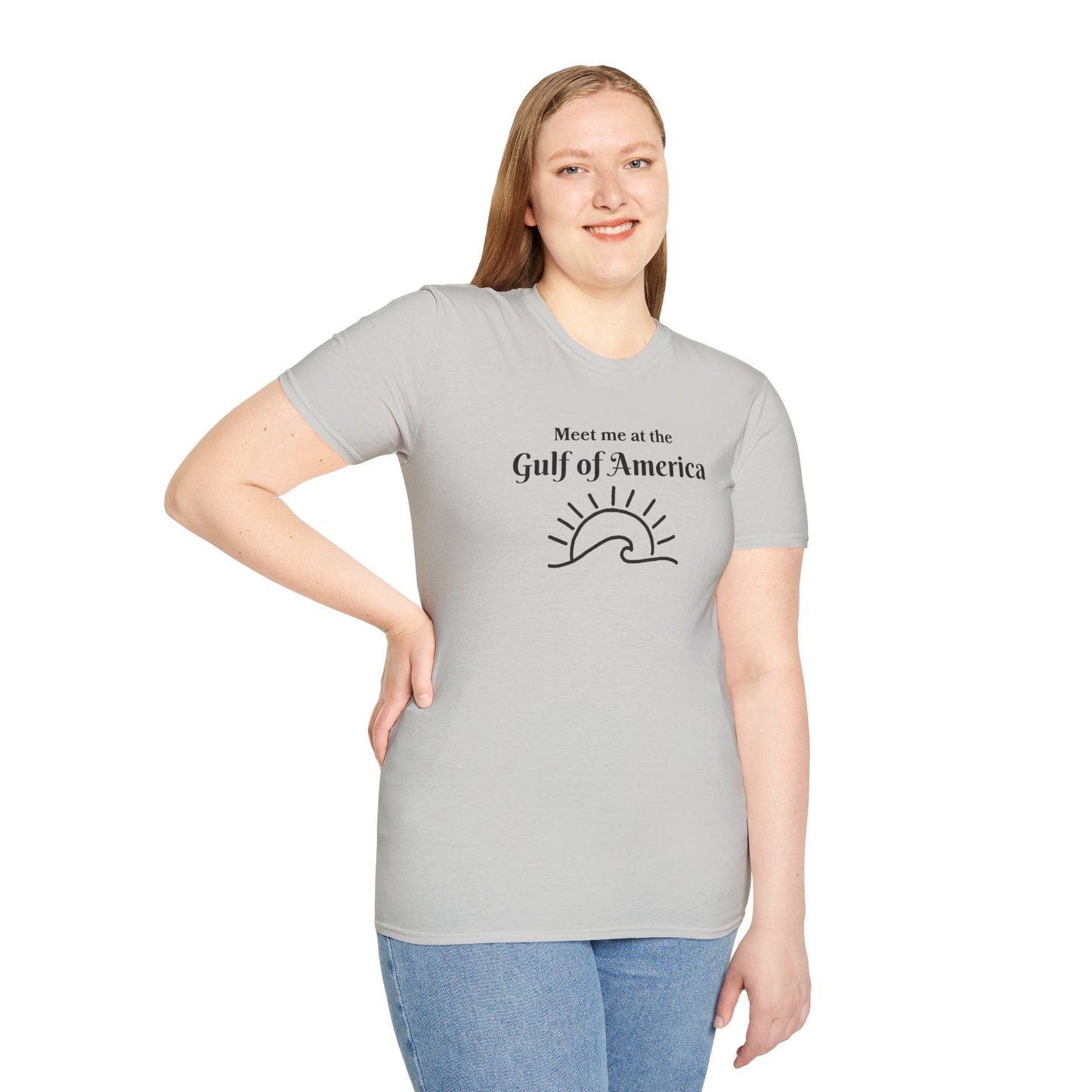 Meet Me at the Gulf of America Graphic T-Shirt - Perfect for Beach Lovers