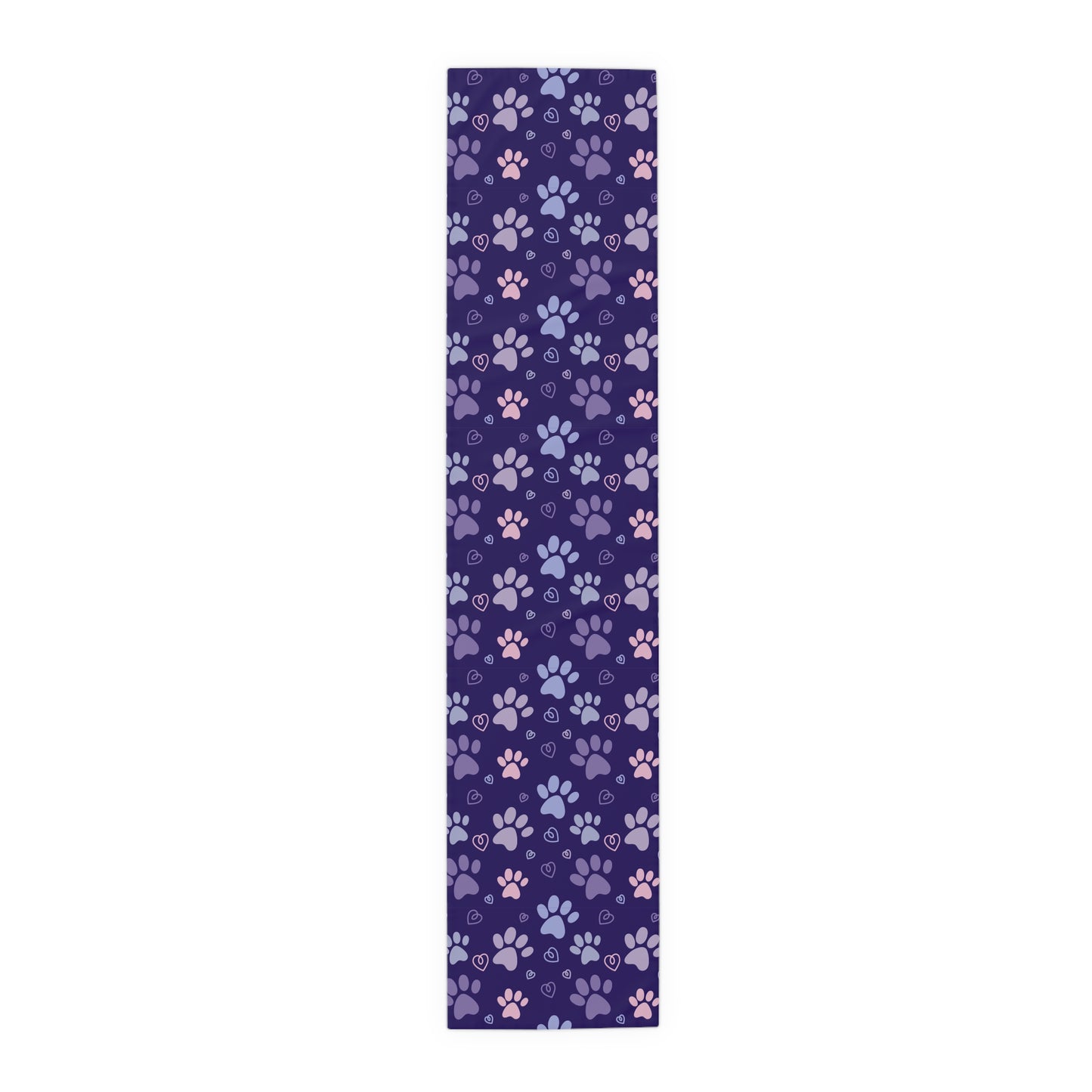 Purple Paw Delight Table Runner (Cotton, Poly)