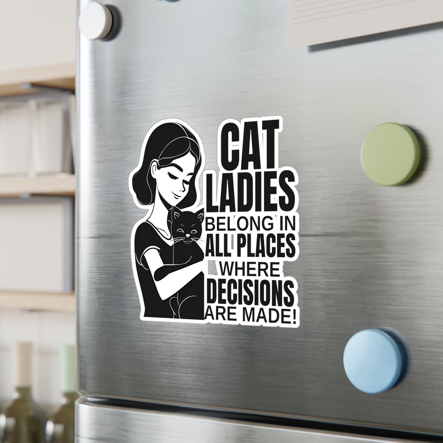 Cat Lady Vinyl Decal for Cat Lovers