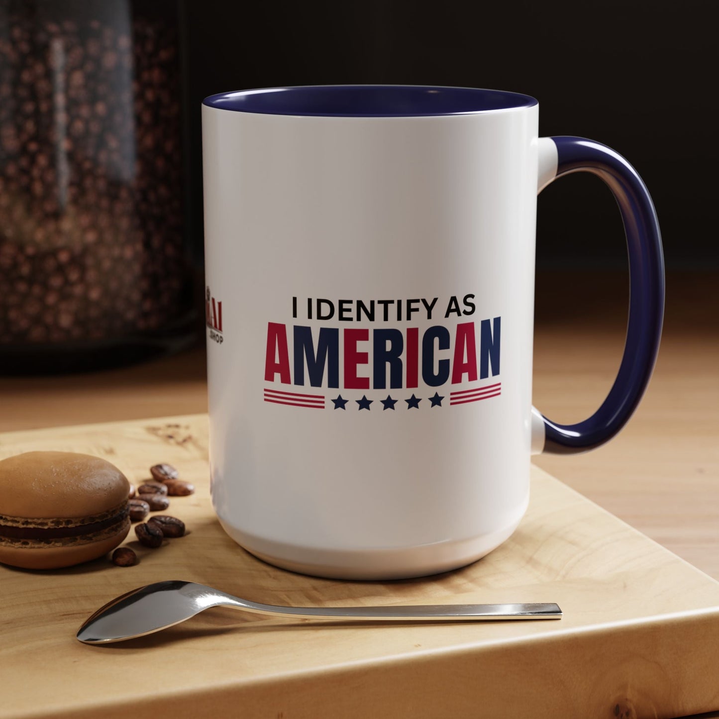 I Identify as American Accent Coffee Mug - 11 oz & 15 oz Printify