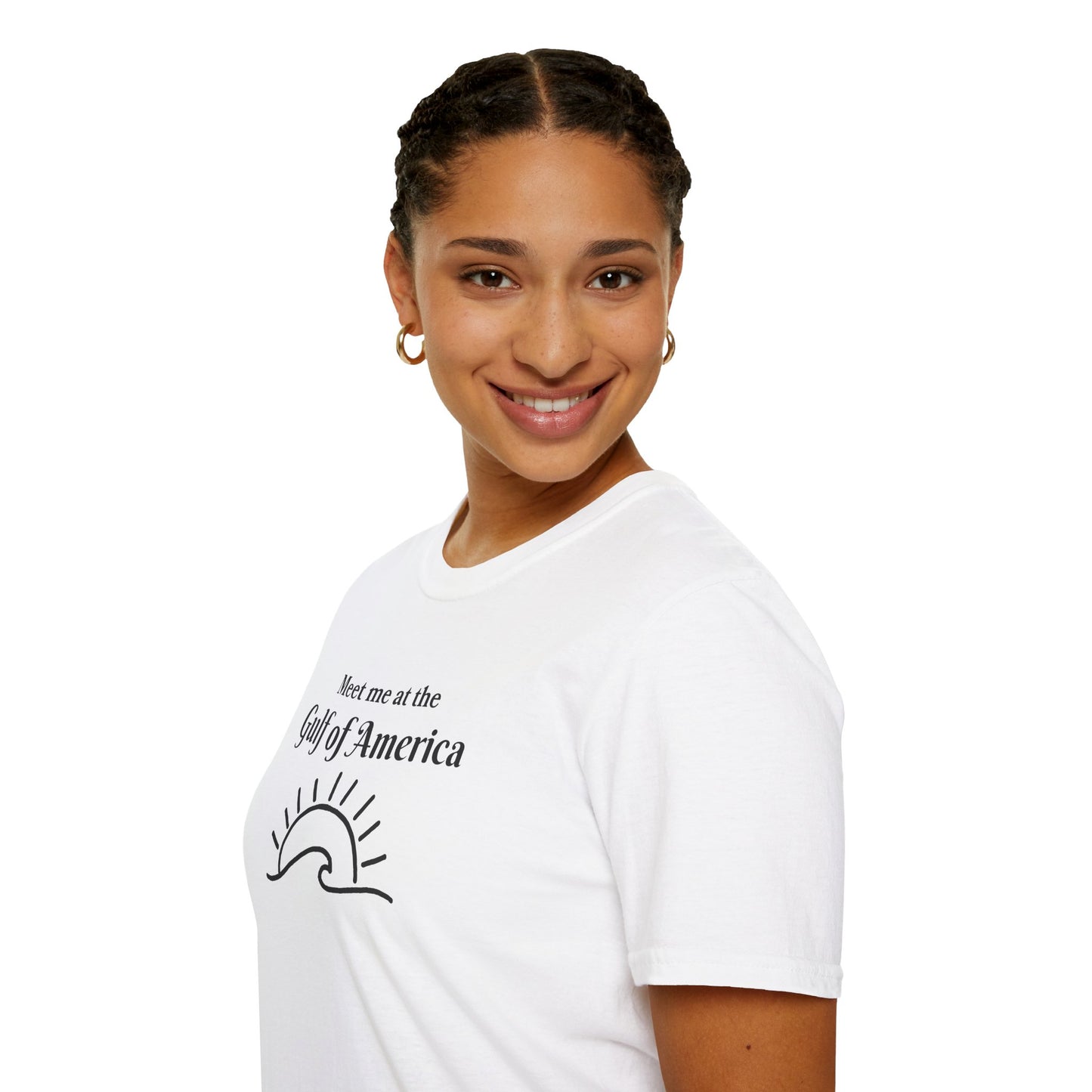 Meet Me at the Gulf of America Graphic T-Shirt - Perfect for Beach Lovers