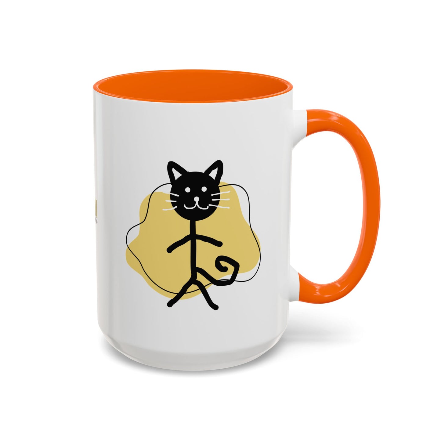 Playful Cat Accent Coffee Mug - 11oz & 15oz