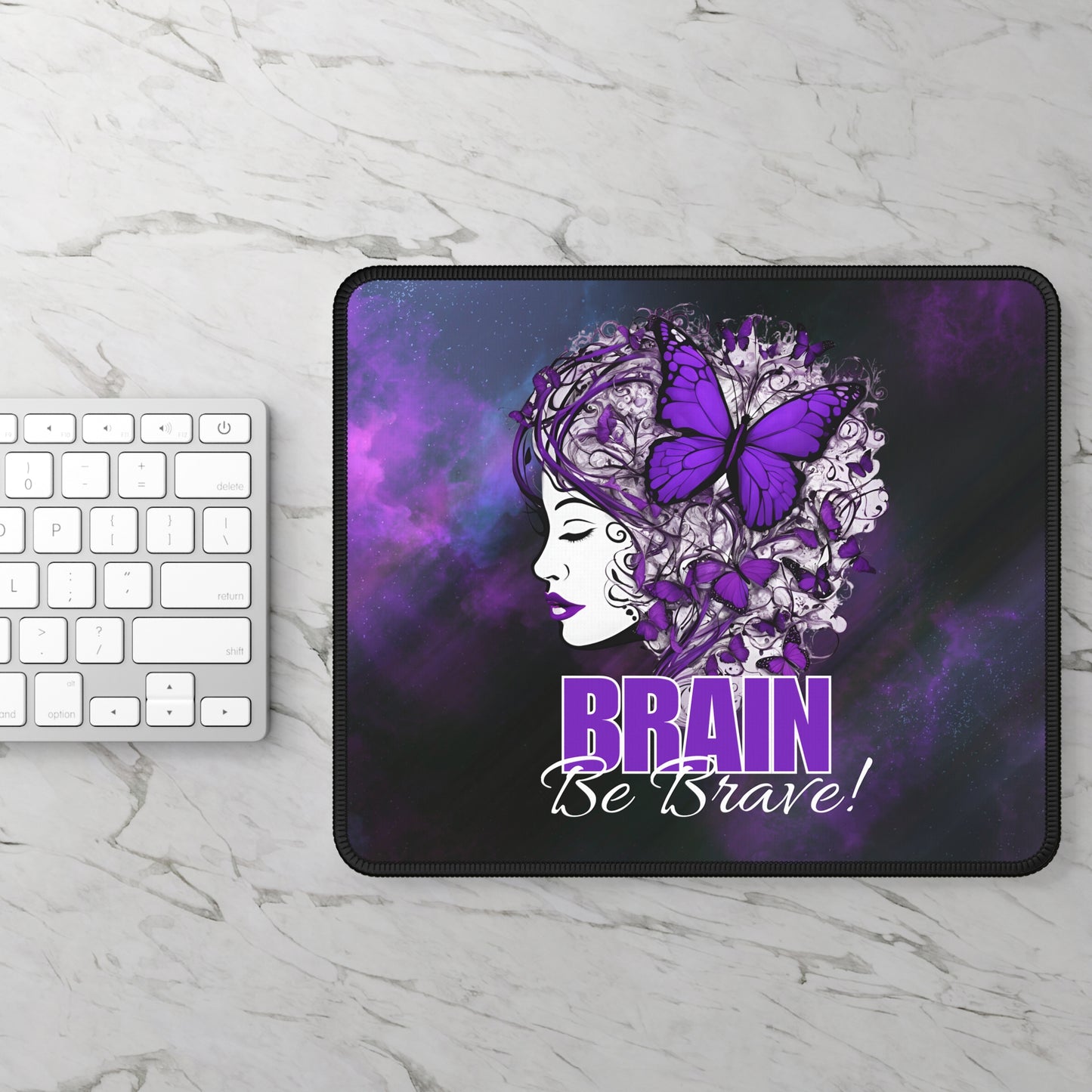 Beautiful Brain Be Brave Gaming Mouse Pad