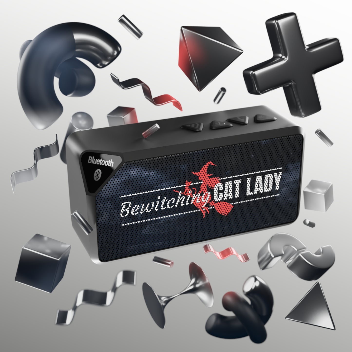 Bewitching Cat Lady Jabba Bluetooth Speaker