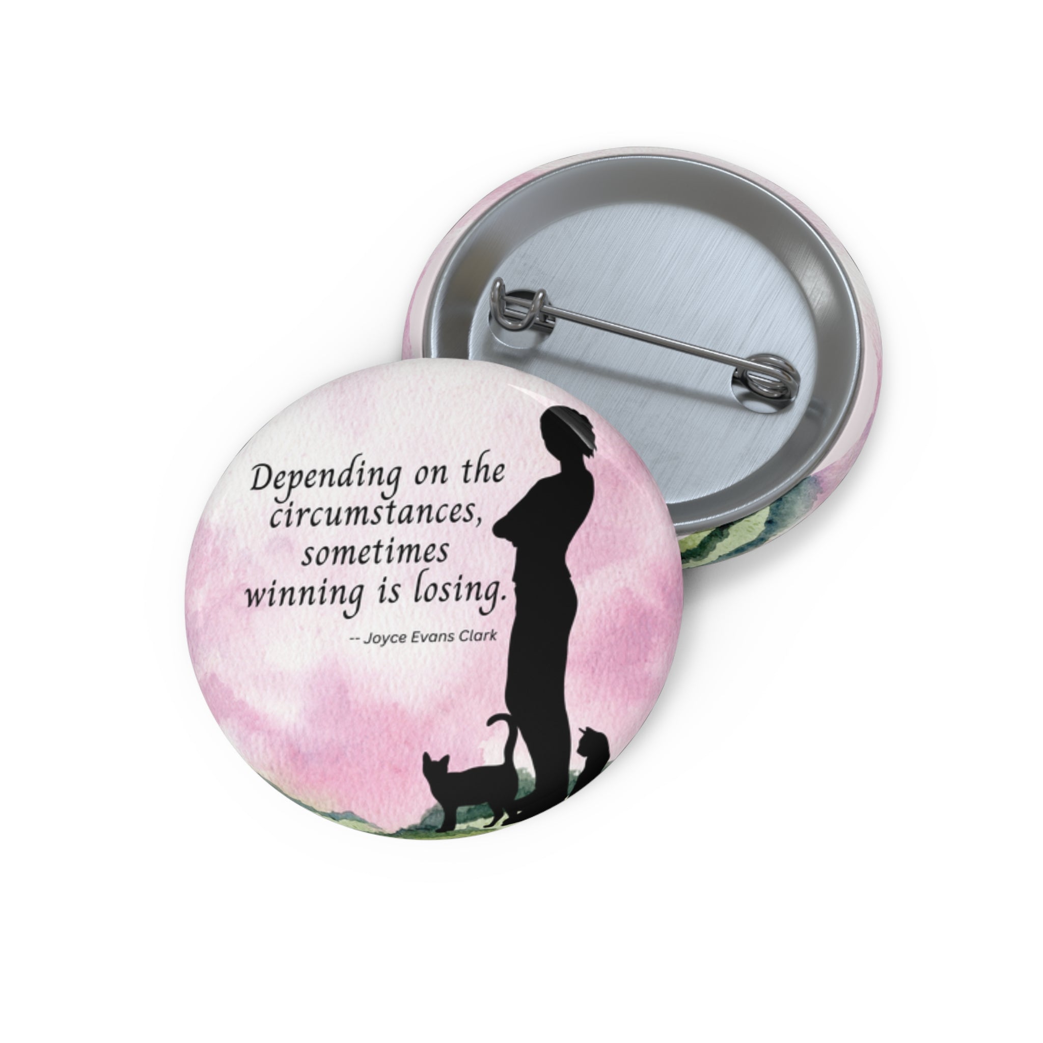 Photo depicting the Winning is Losing Pin Buttons from EpiAl's Shop.