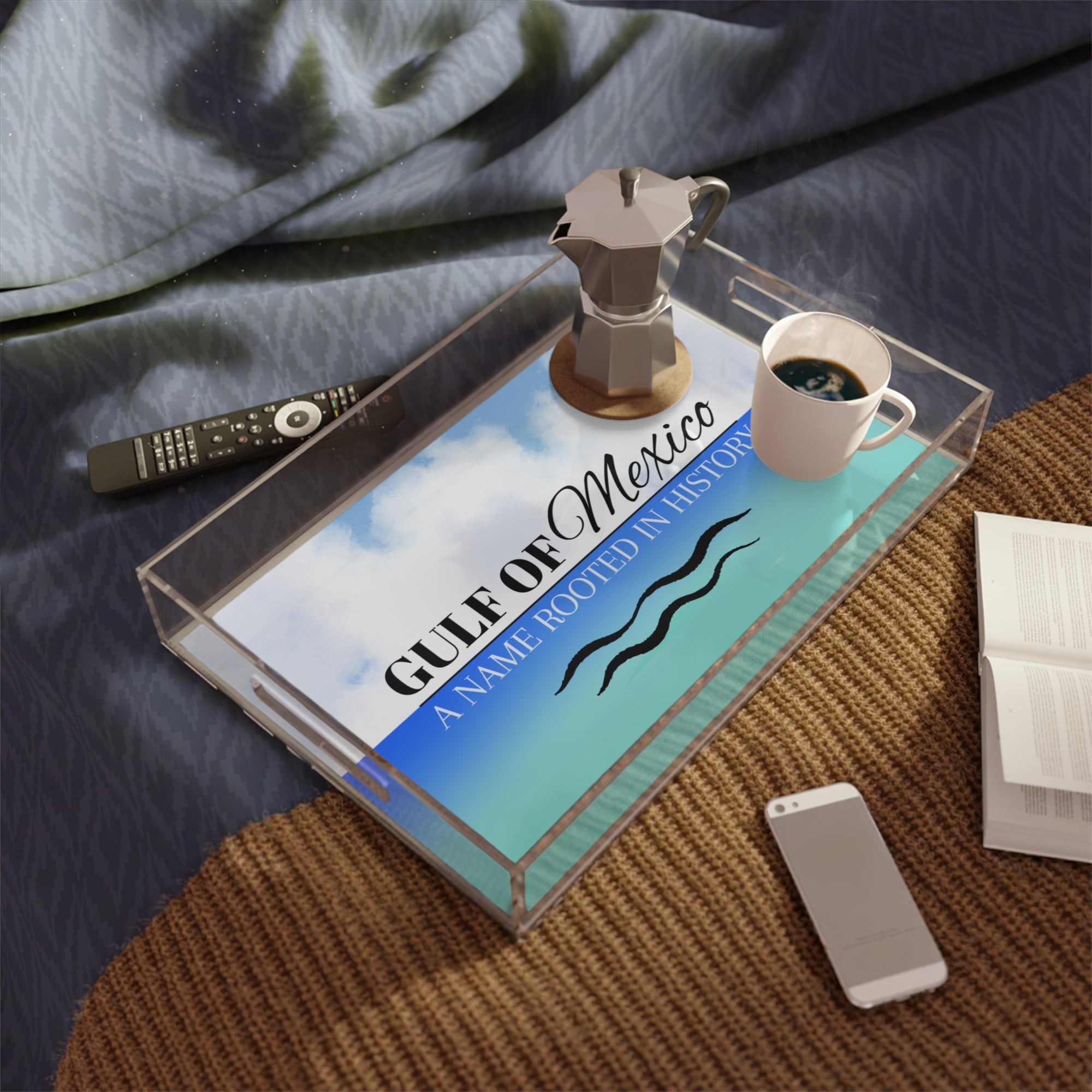 Gulf of Mexico Acrylic Serving Tray