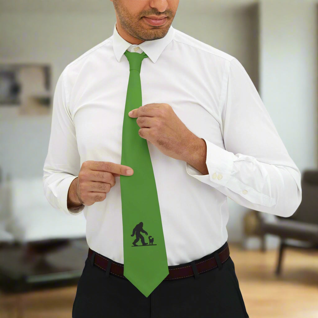 Sasquatch Adventure Necktie - Perfect for Nature Lovers & Outdoor Enthusiasts
