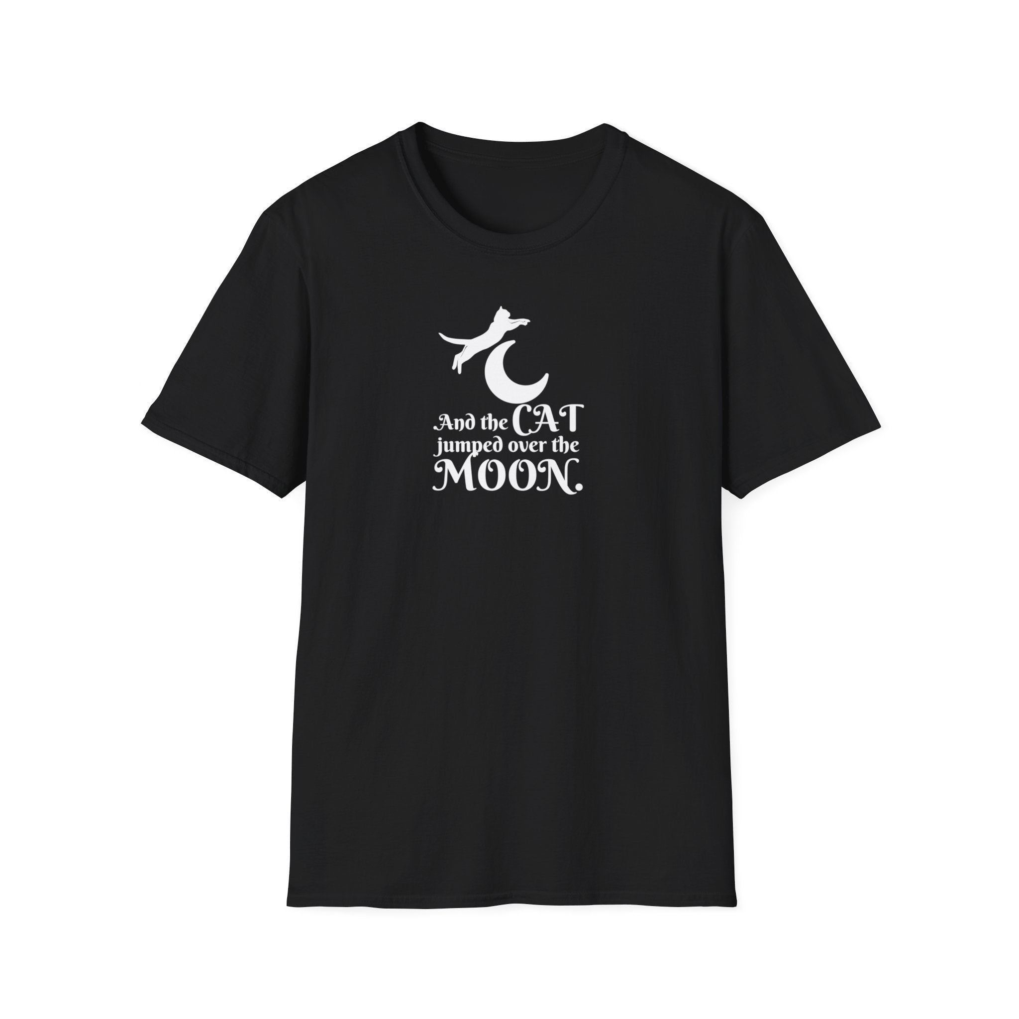 Cat Jumped Over the Moon Unisex Softstyle T-Shirt - EpiAl's Shop