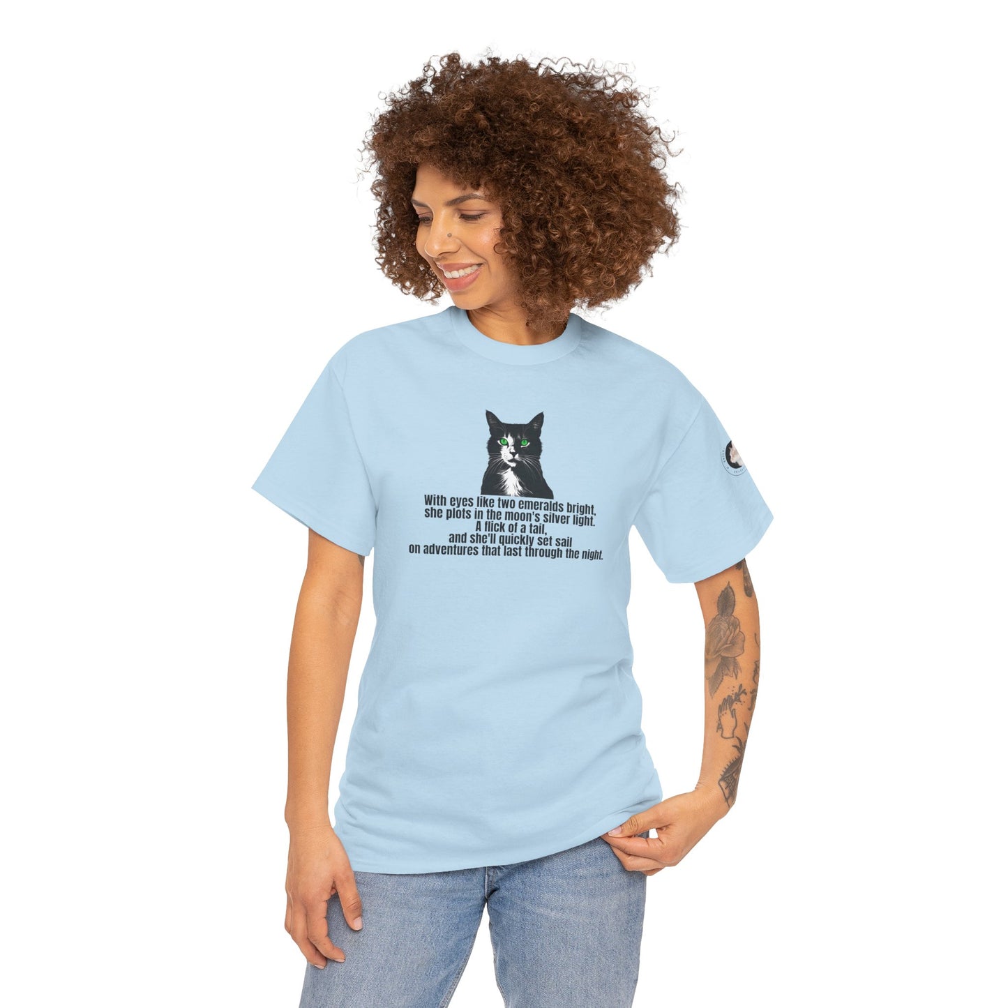 Emerald Eyed Mischief Unisex Heavy Cotton Tee