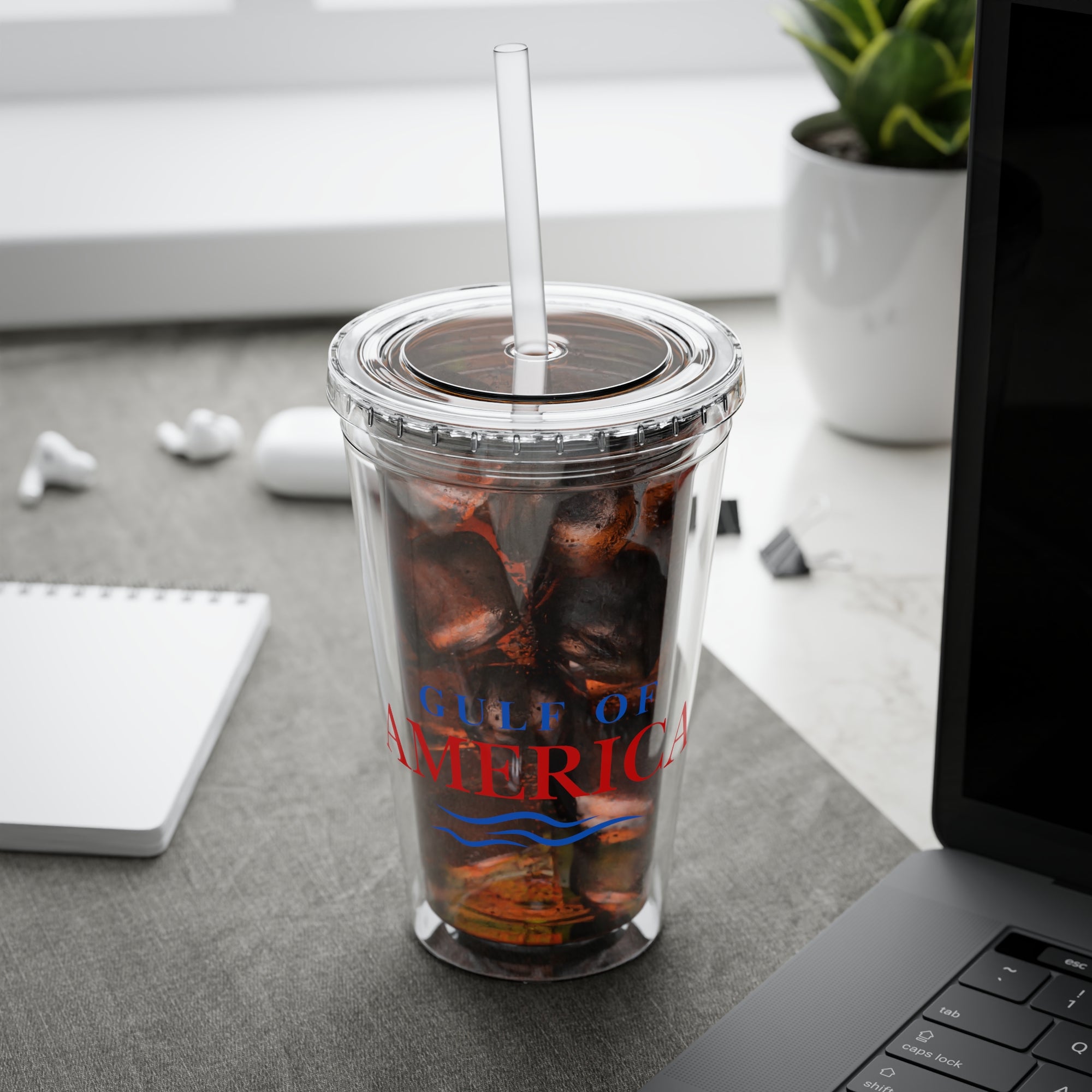 American Gulf Tumbler with Straw, 16oz