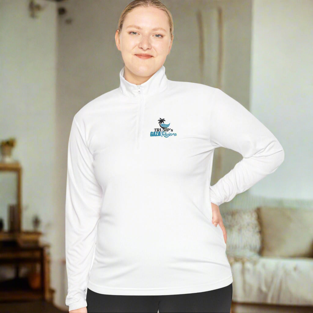 Trump's Gaza Riviera Unisex Quarter-Zip Pullover