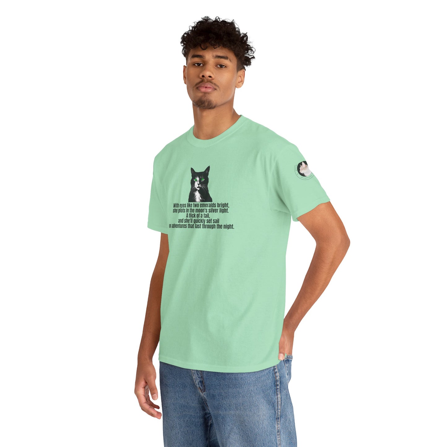 Emerald Eyed Mischief Unisex Heavy Cotton Tee