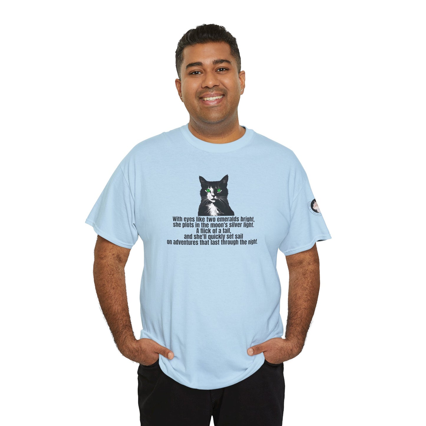 Emerald Eyed Mischief Unisex Heavy Cotton Tee