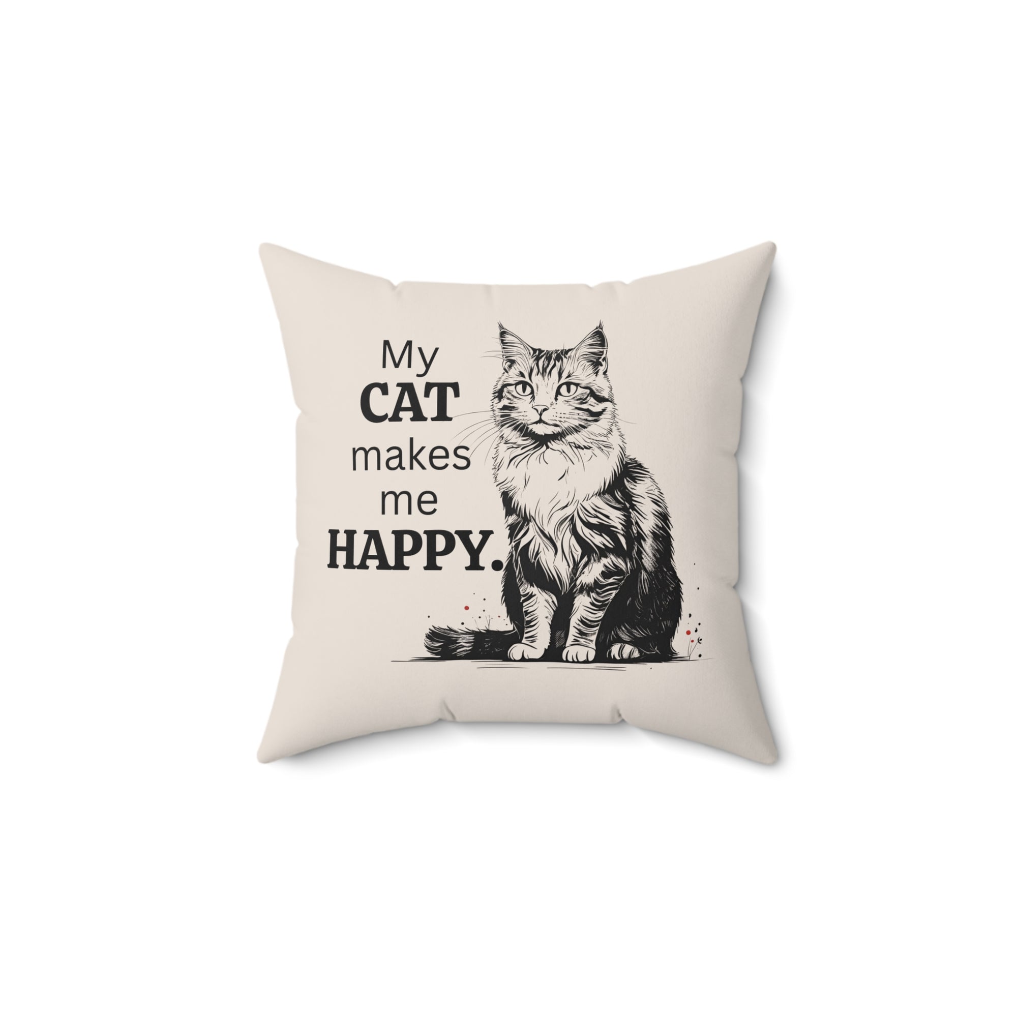 Cat Lover's Decorative Pillow, Home Decor for Cat Owners