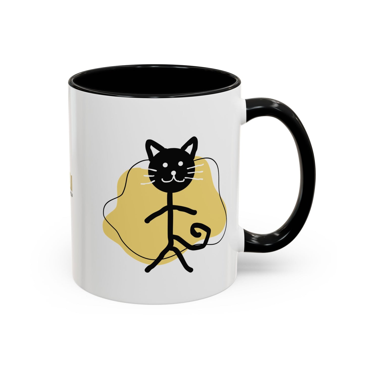 Playful Cat Accent Coffee Mug - 11oz & 15oz