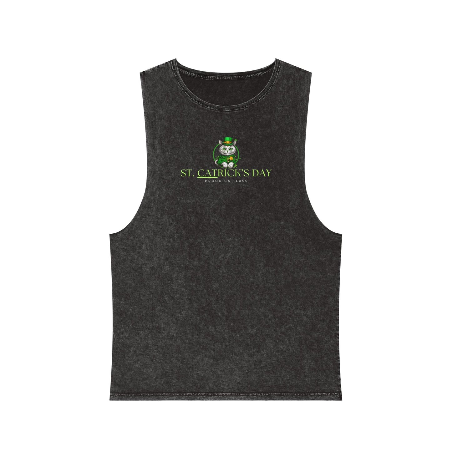 St. Patrick's Day Unisex Stonewash Tank Top Printify