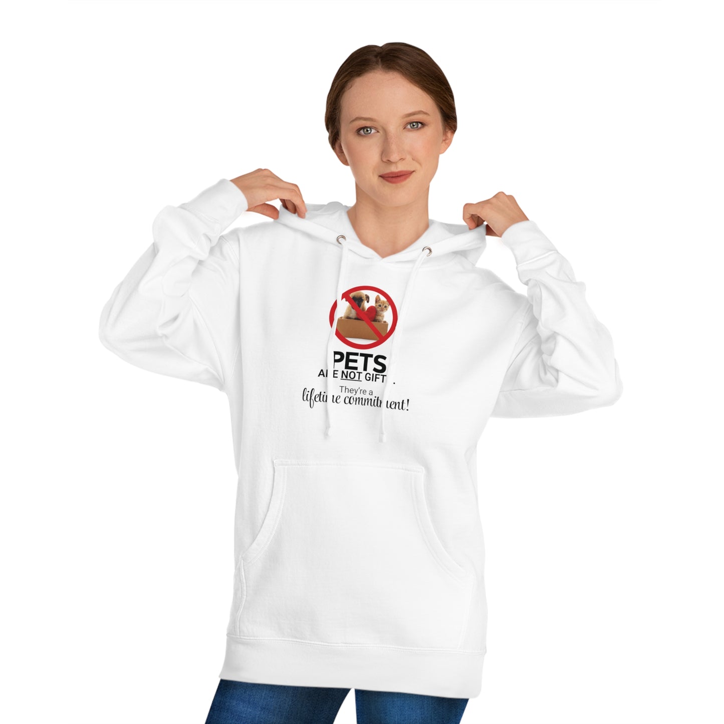 Pets Are Not Gifts Unisex Hooded Sweatshirt