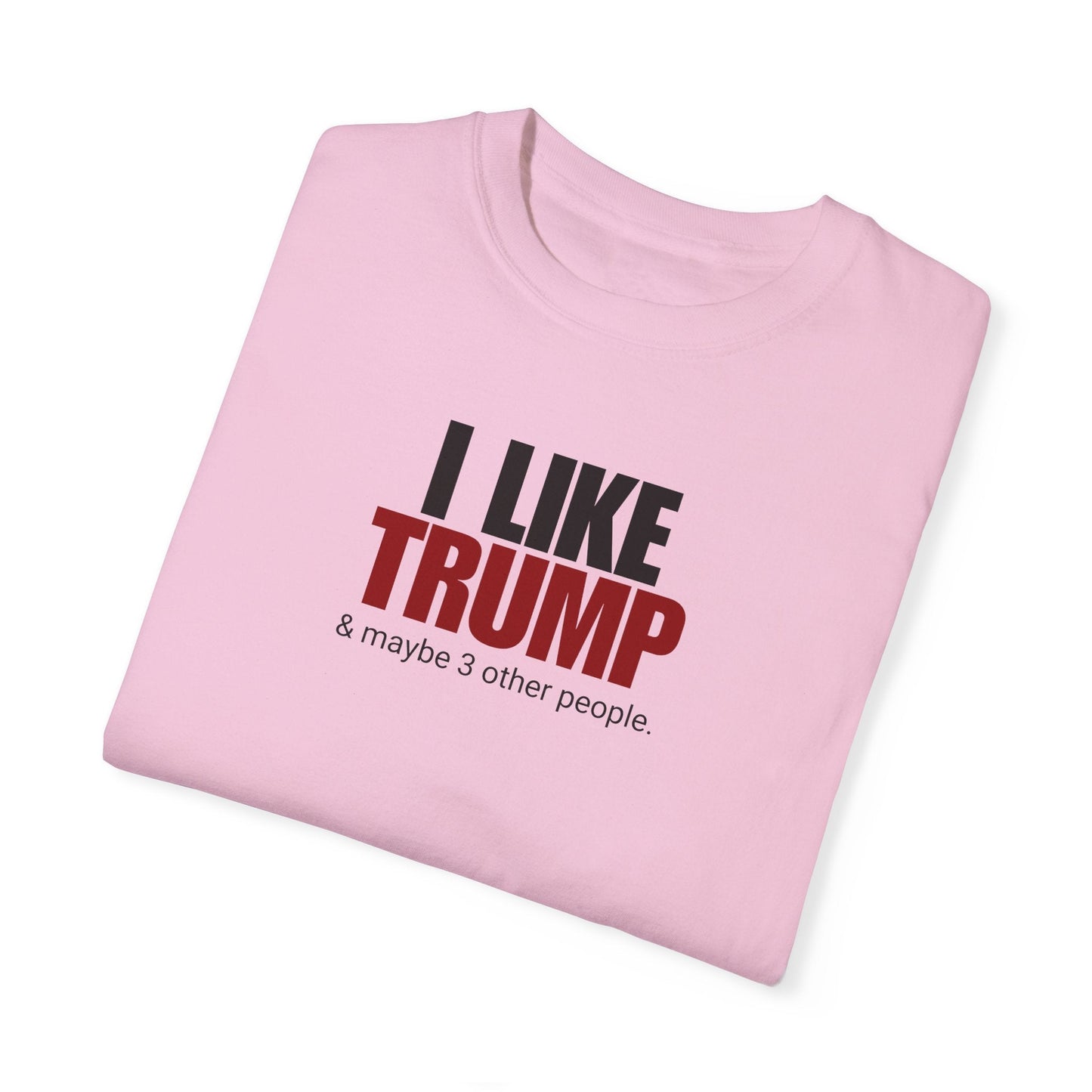 Garment-Dyed Unisex T-Shirt - "I Like Trump & Maybe 3 Other People" - Casual Statement Tee for Political Fans Printify