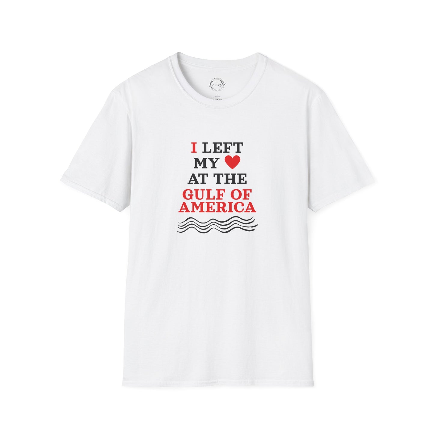 I Left My Heart at the Gulf of America Unisex Softstyle T-Shirt - Perfect for Travelers