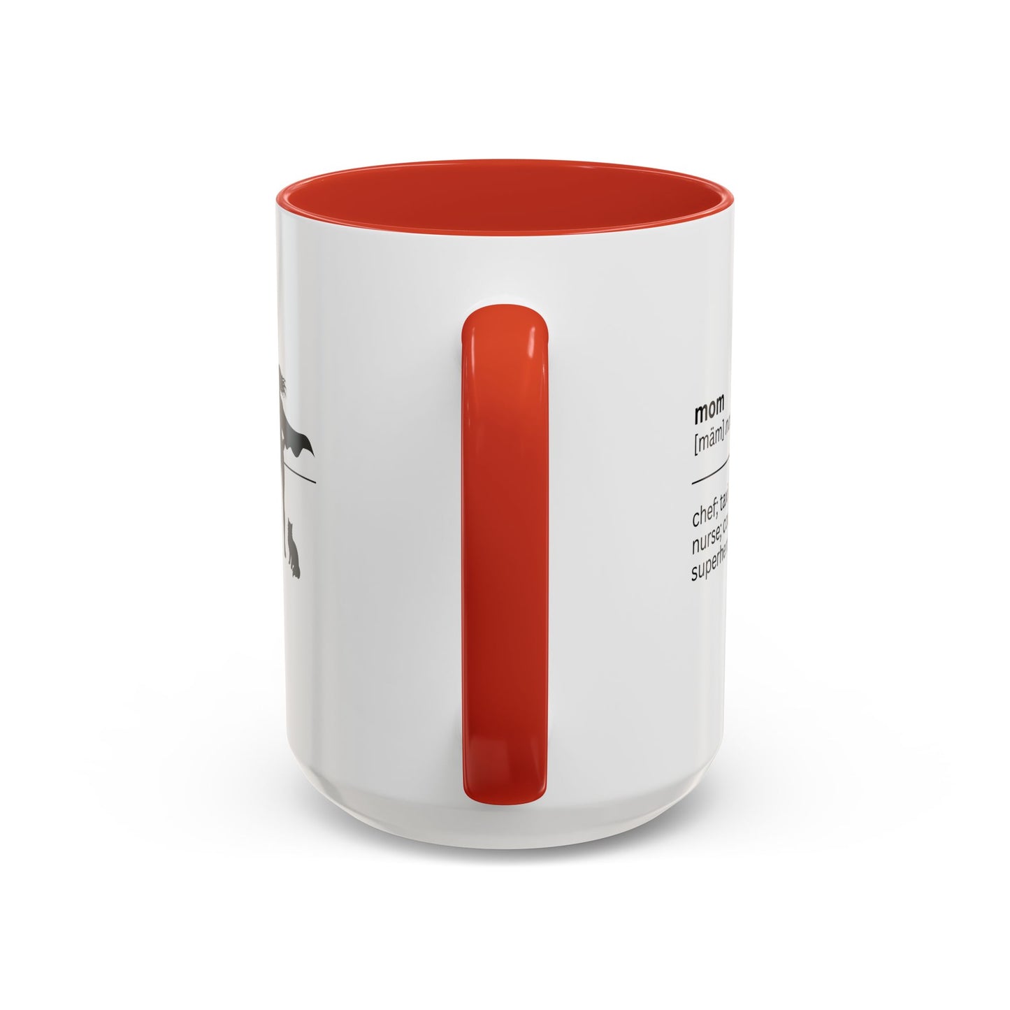 Mom Superhero Accent Coffee Mug - Perfect Gift for Moms