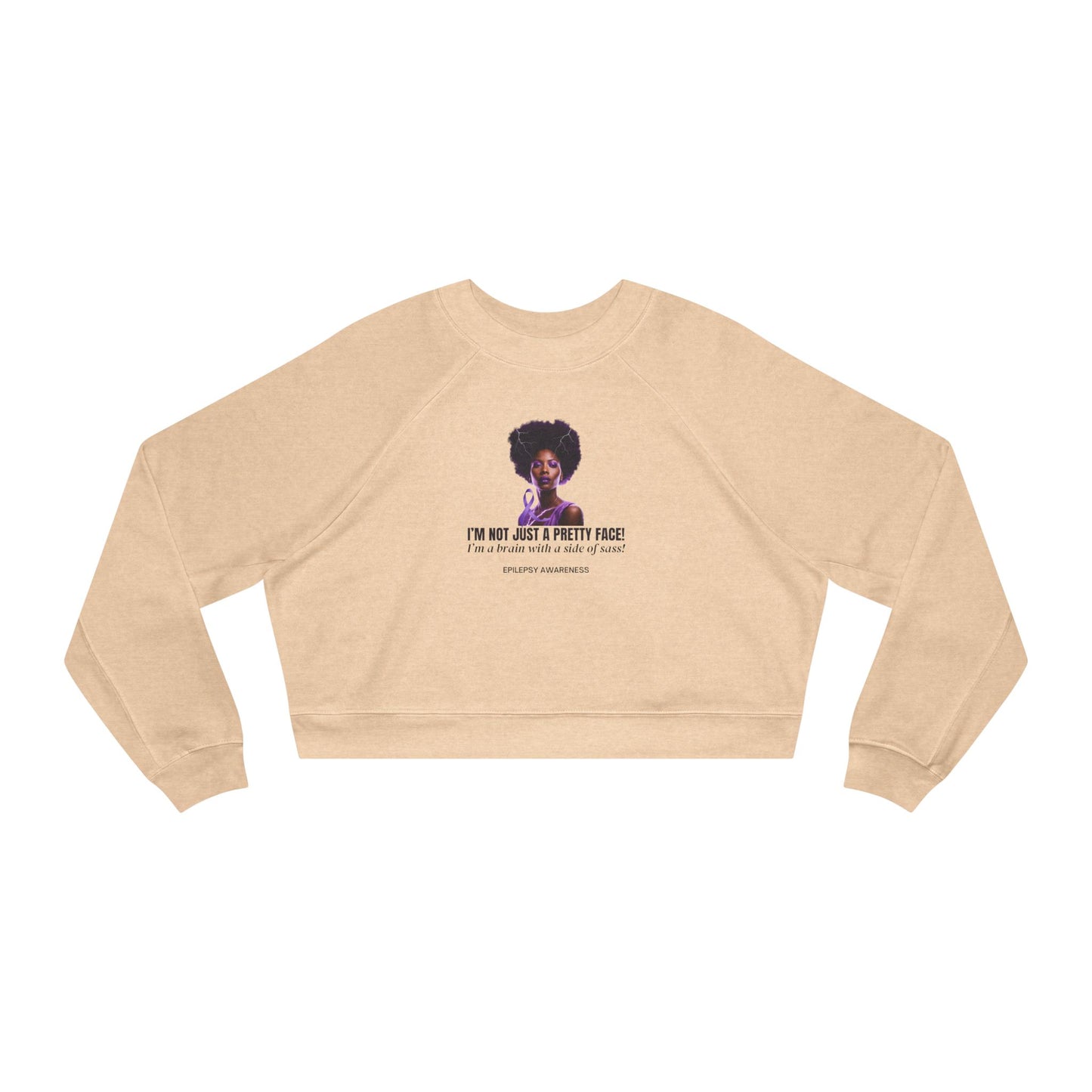 Sassy Brain Women's Cropped Fleece Pullover