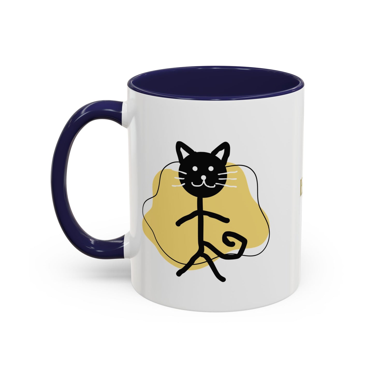 Playful Cat Accent Coffee Mug - 11oz & 15oz