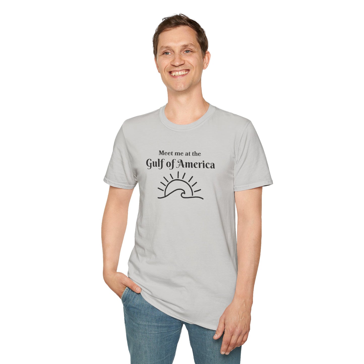 Meet Me at the Gulf of America Graphic T-Shirt - Perfect for Beach Lovers