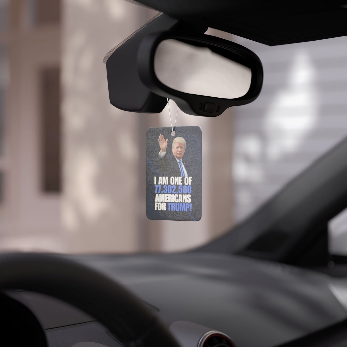 Political Car Air Freshener - Support Trump! Printify