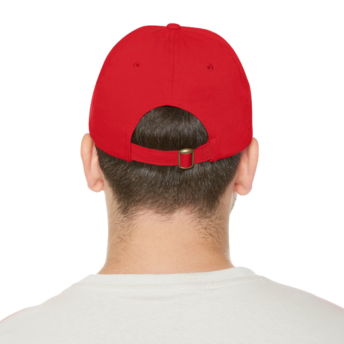 Never Give Up - Kamala Dad Hat with Leather Patch