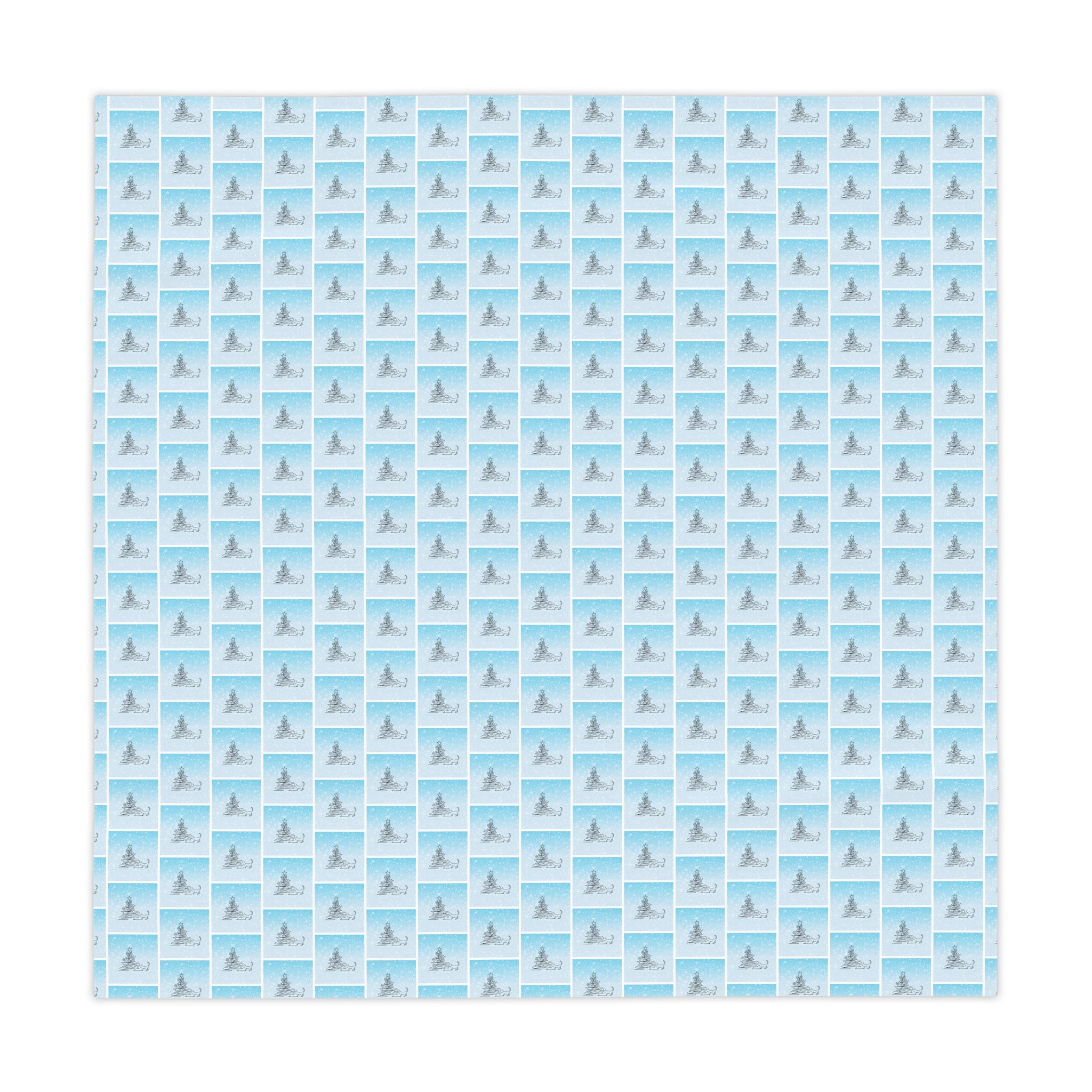 Photo depicting the Abstract Kitty Christmas Tablecloth from EpiAl's Shop.