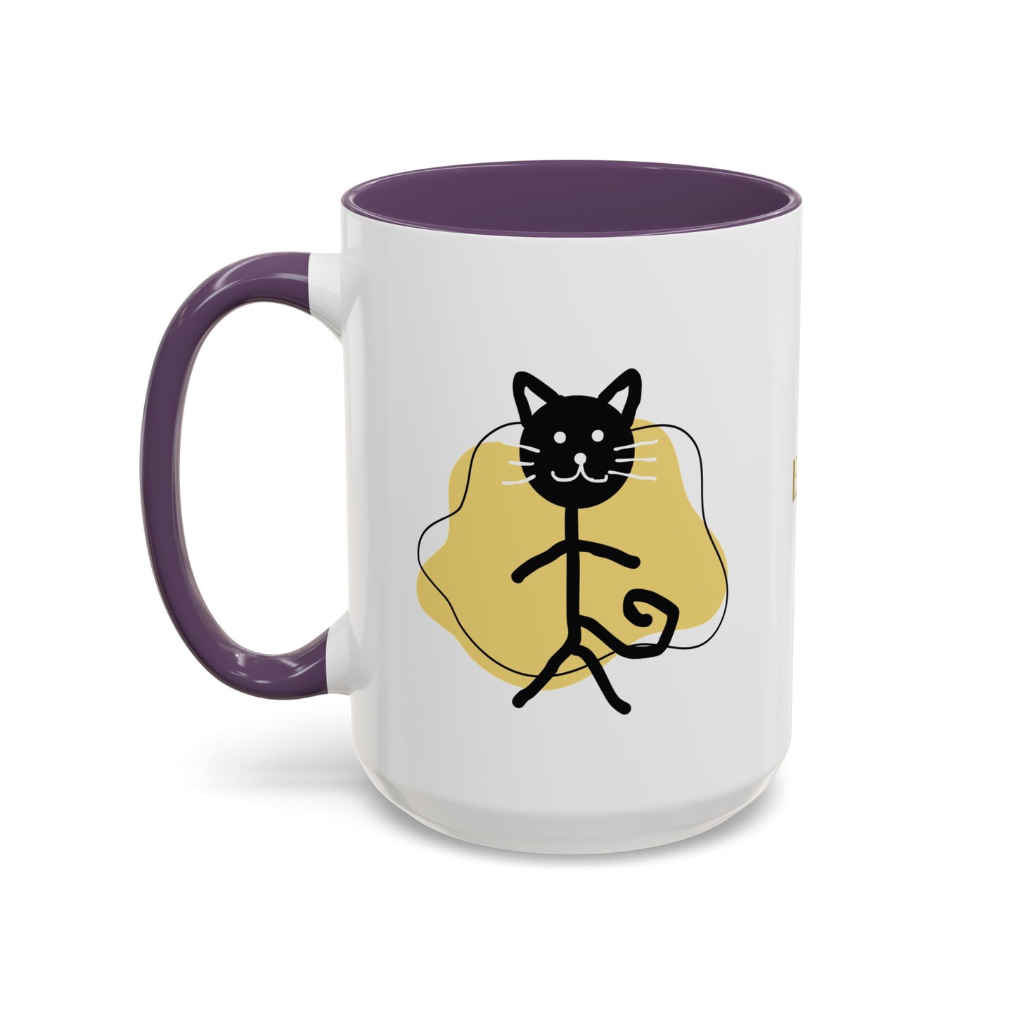 Playful Cat Accent Coffee Mug - 11oz & 15oz