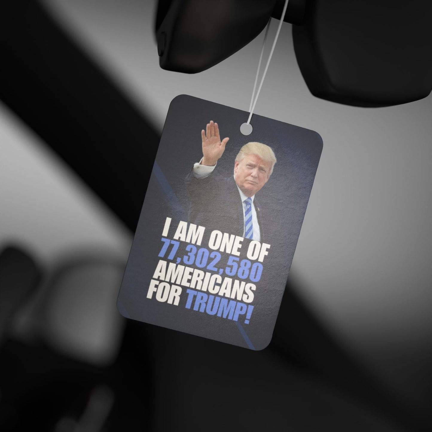 Political Car Air Freshener - Support Trump! Printify