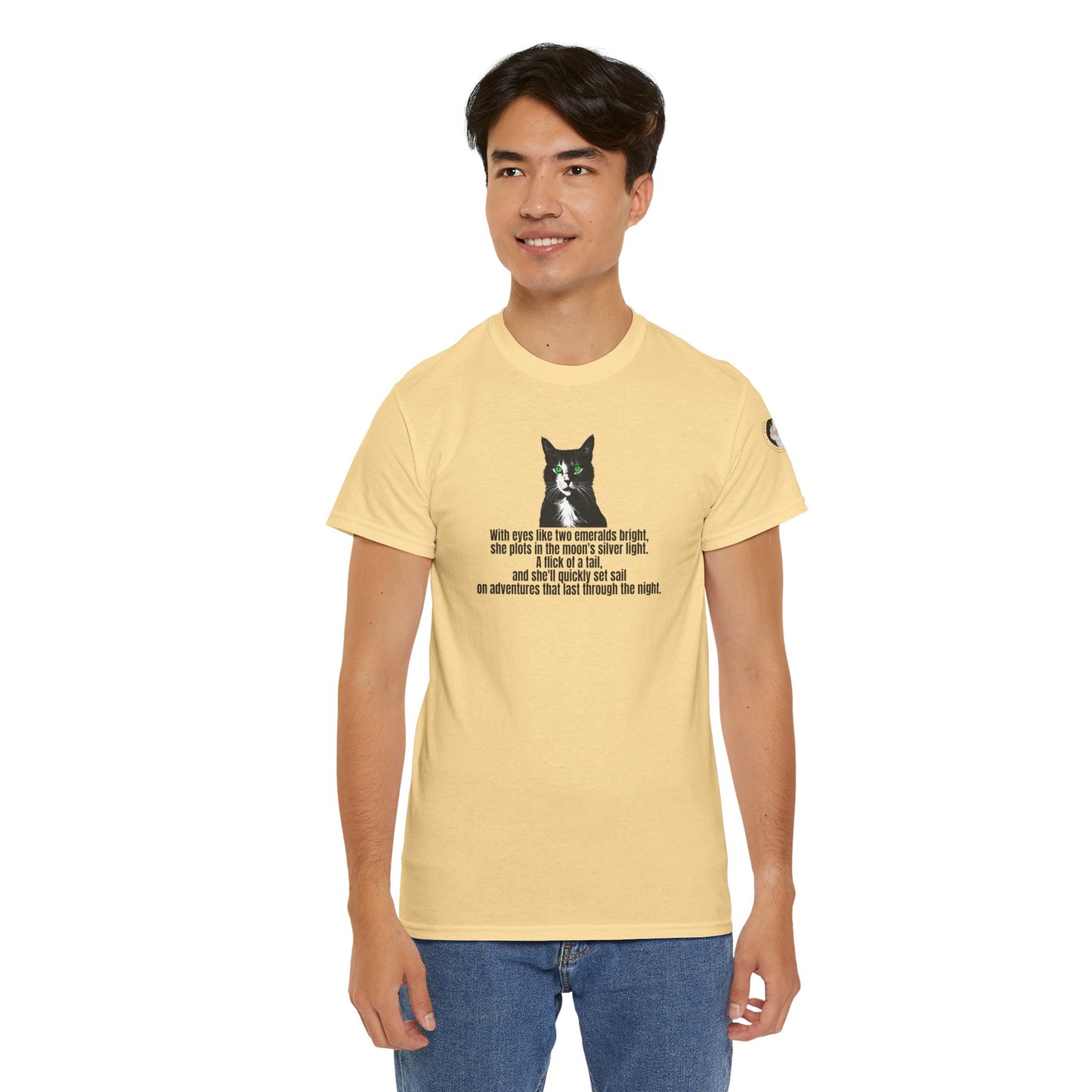 Emerald Eyed Mischief Unisex Heavy Cotton Tee