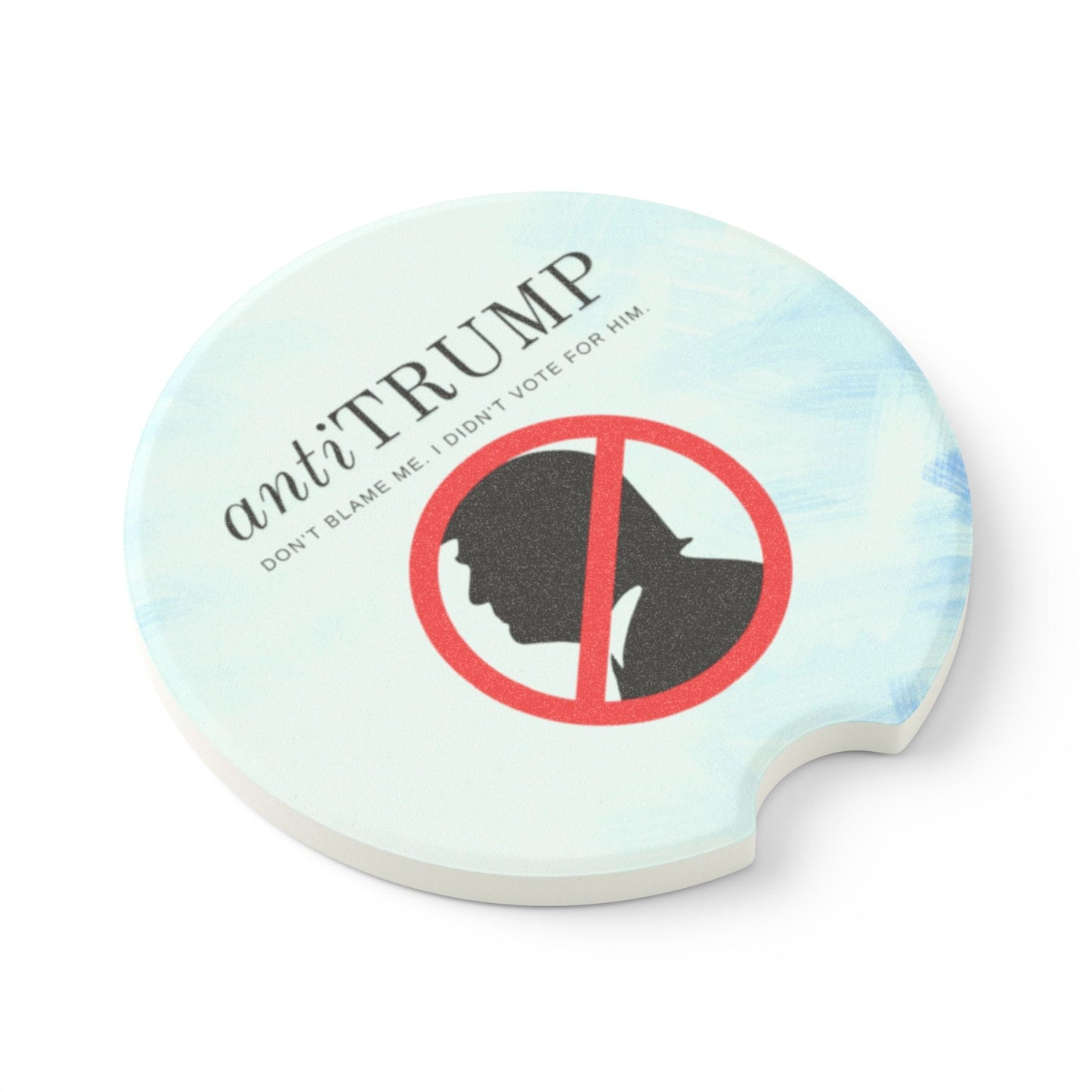 Anti-Trump Soapstone Car Coaster - Unique Political Gift Printify