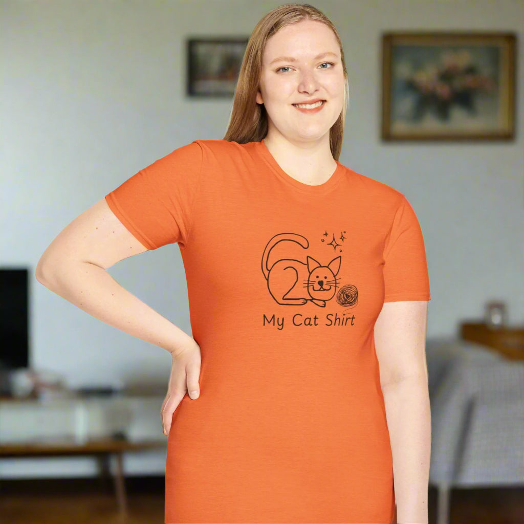 Cute Cat Lover T-Shirt - My Cat Shirt Design