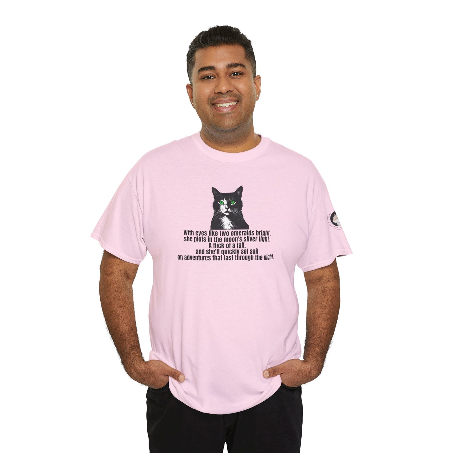 Emerald Eyed Mischief Unisex Heavy Cotton Tee