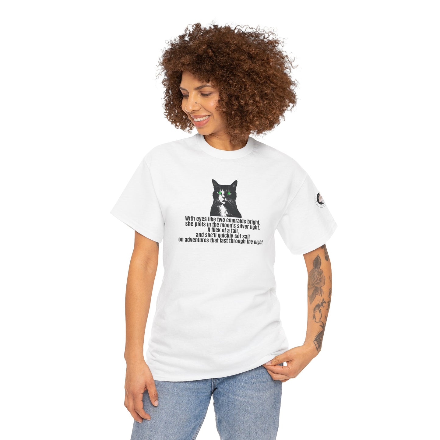 Emerald Eyed Mischief Unisex Heavy Cotton Tee