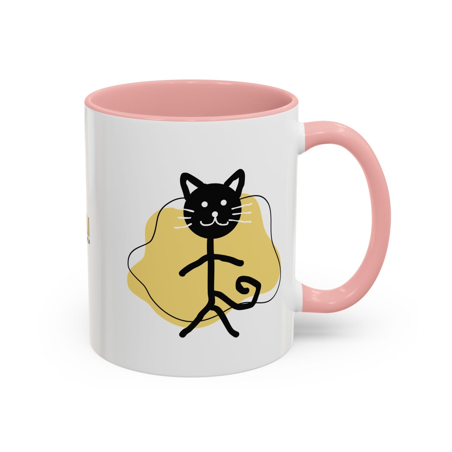 Playful Cat Accent Coffee Mug - 11oz & 15oz
