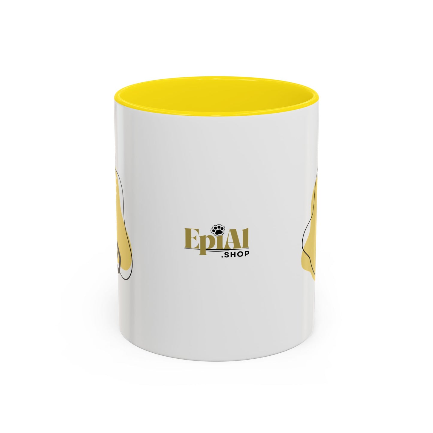 Playful Cat Accent Coffee Mug - 11oz & 15oz