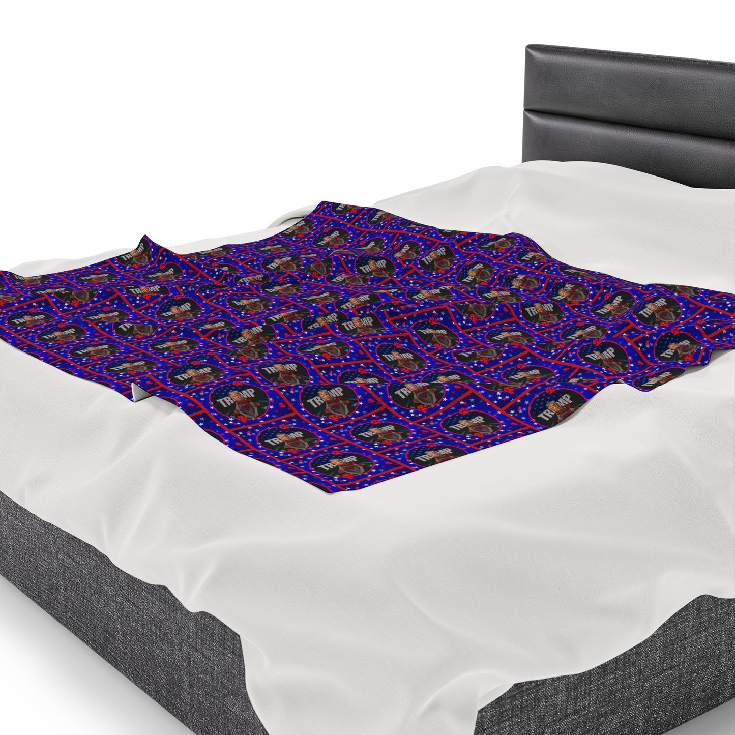 Stars & Trump 47 Velveteen Plush Blanket